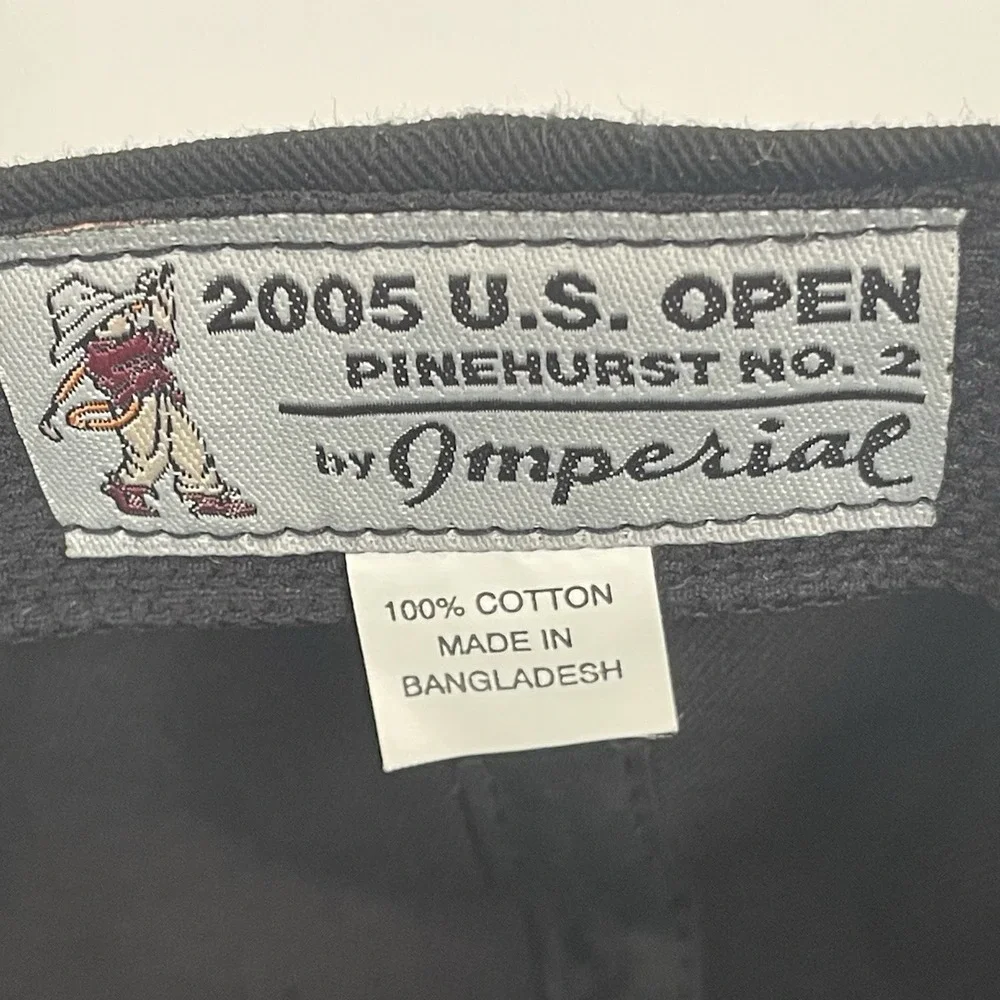 USGA Member 2005‎ US Open Pinehurst #2 Cotton Black Strapback Golf Cap Hat